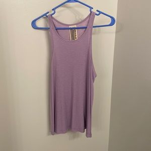Purple free people tee